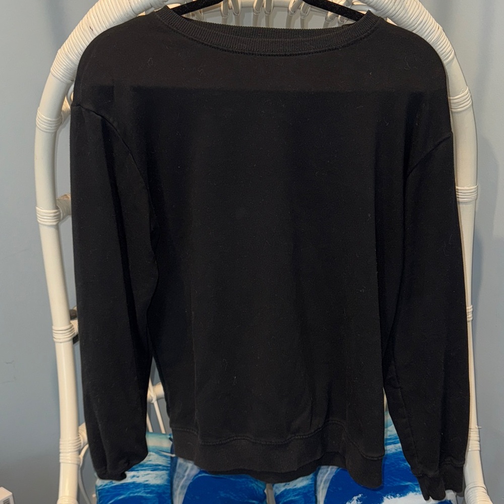 Fashion nova Black Long Sleeve Sweatshirt crew neck
